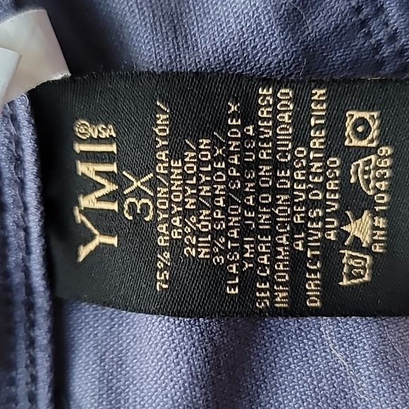 YMI wannabettabutt 3X skinny ankle rolled jeans grayish lavender stretch - Picture 4 of 13